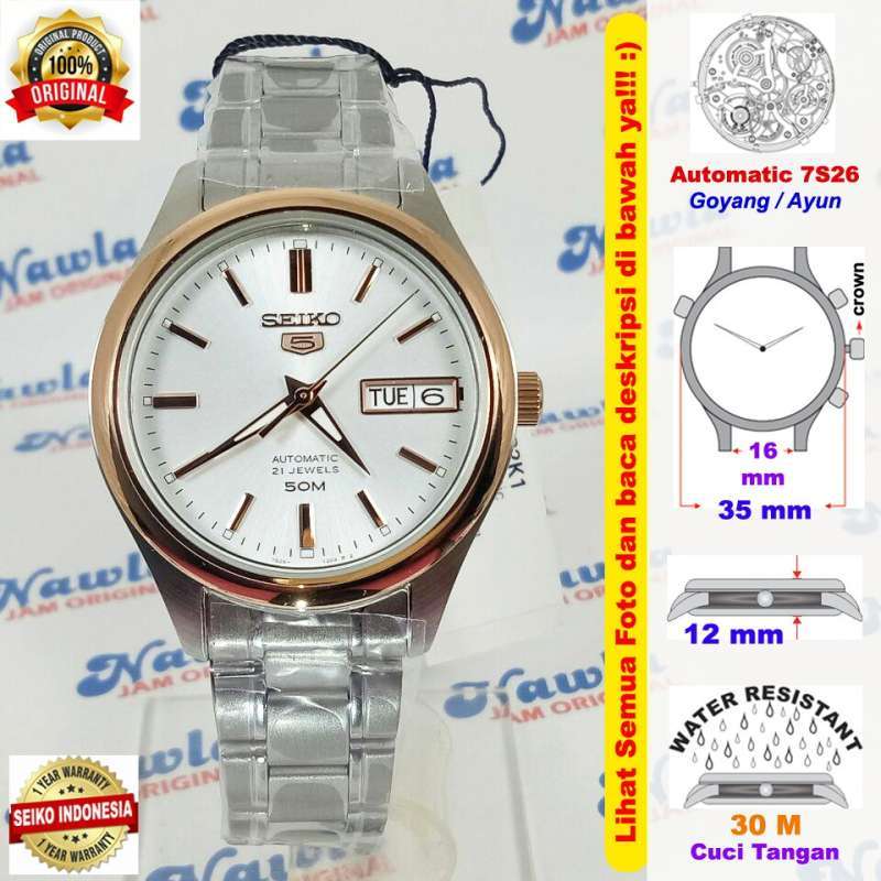 Jual Seiko Ladies Snk882k1 Automatic Rose Gold Bezel Jam