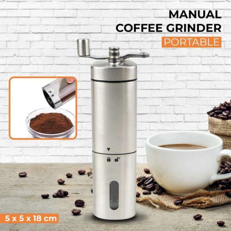 Grinder Kopi Manual Penggiling Biji Kopi Portable