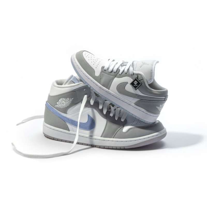 Nike Shoes Grey Womens Air Jordans Jual Jordan Mid Wolf Grey Women