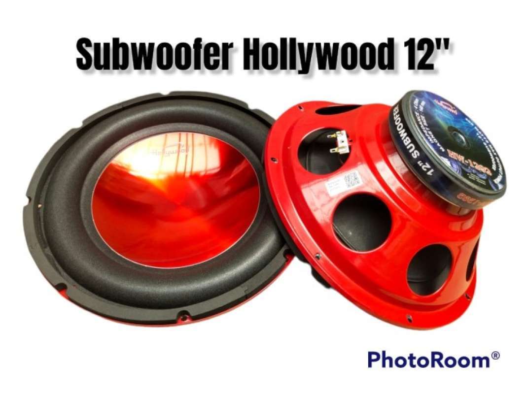 subwoofer hollywood 12 inch hw 1292 double coil speaker bass mobil