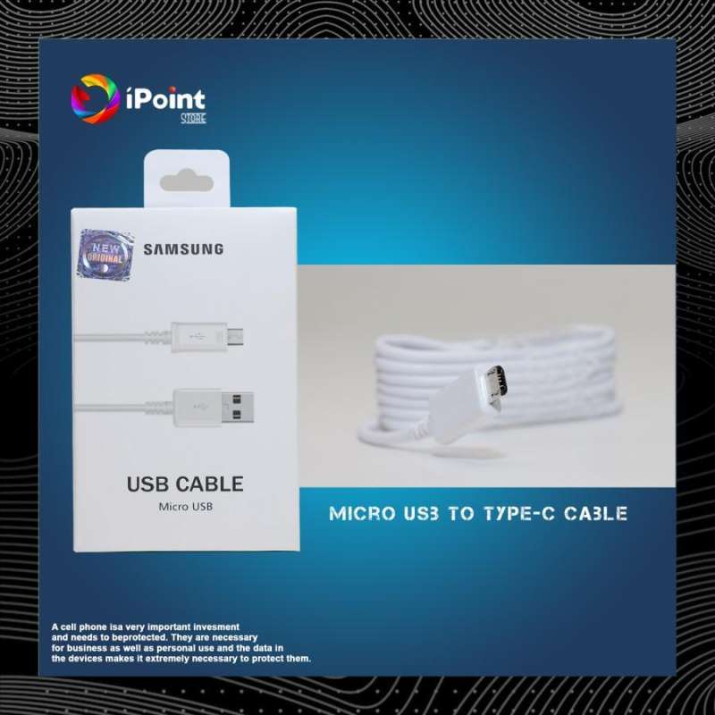 Jual Kabel Charger Micro USB Samsung S6/s7 Original 100% M White