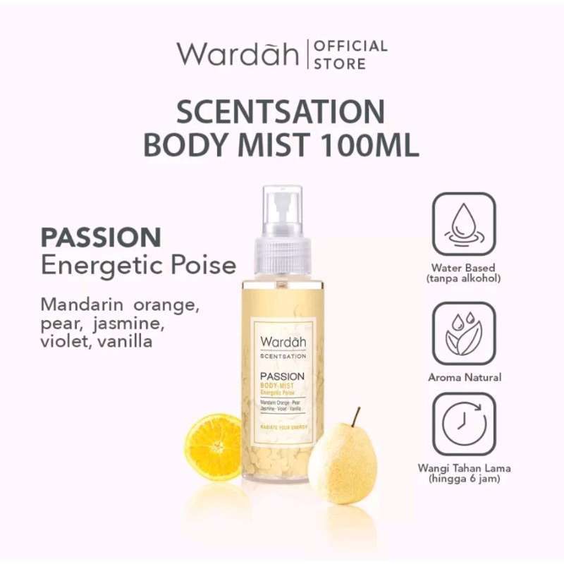 Wardah body sales mist passion