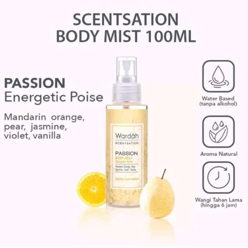Wardah body mist passion sales
