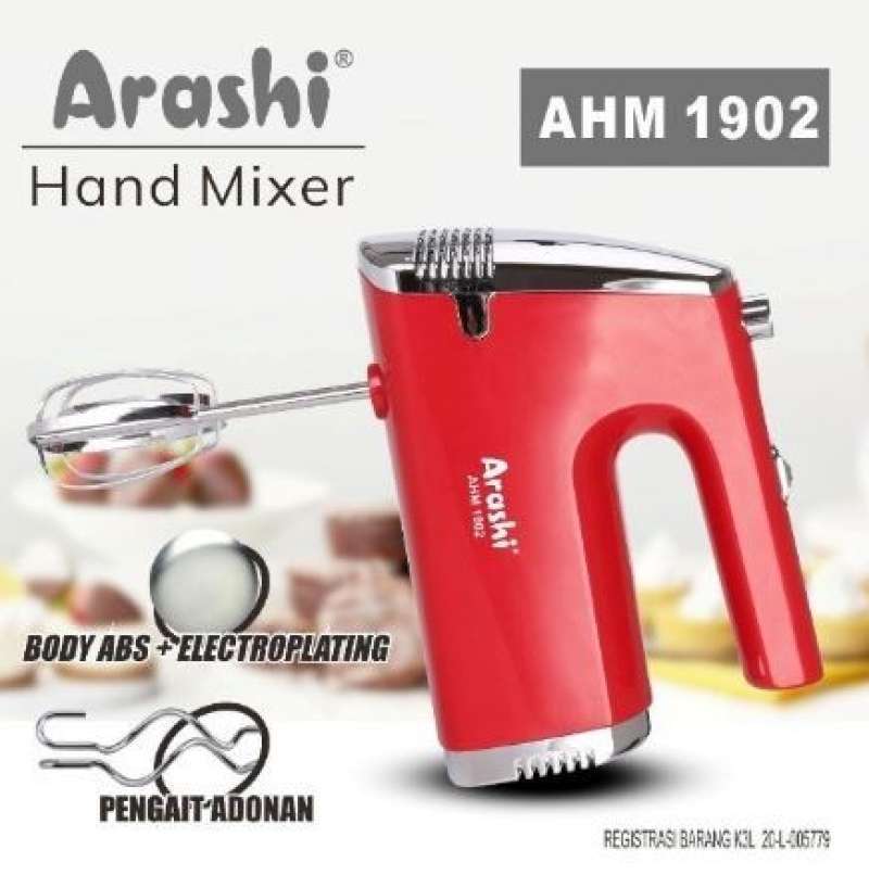 Jual Arashi Hand Mixer Ahm-1902 Mixer Tangan Ahm1902 Ahm 1902 - Main Image