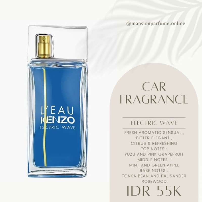 Promo Mansion Parfum Mobil Premium Kenzo Electric Wave Diskon 23