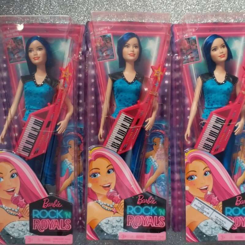 Jual Barbie Rock N Royal Princess Erika Juno Barbie Blue Rock Ori