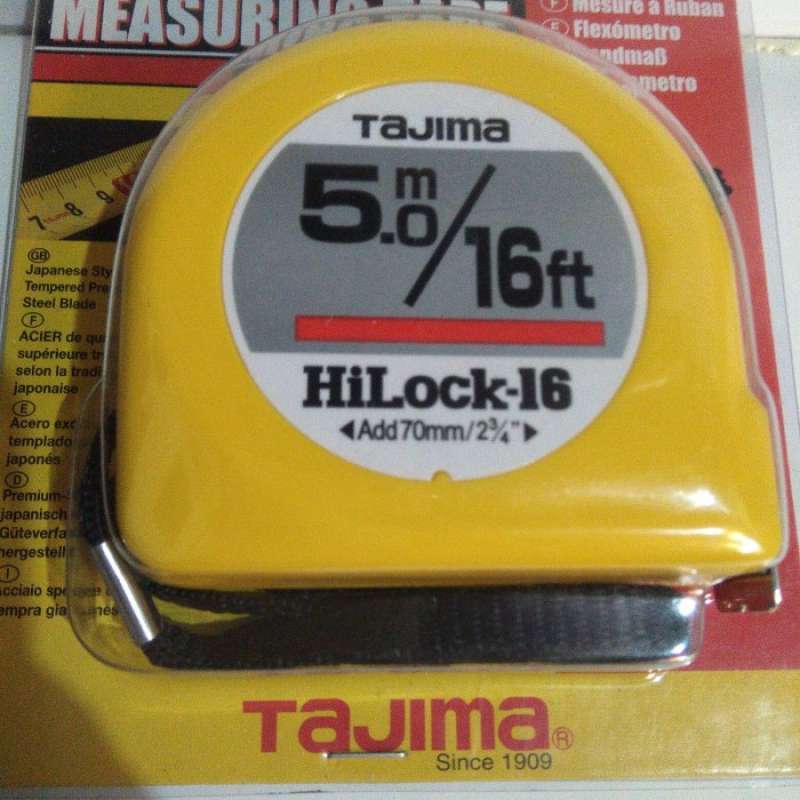 Flexometro Hi-Lock 19mm 5 Metros Tajima