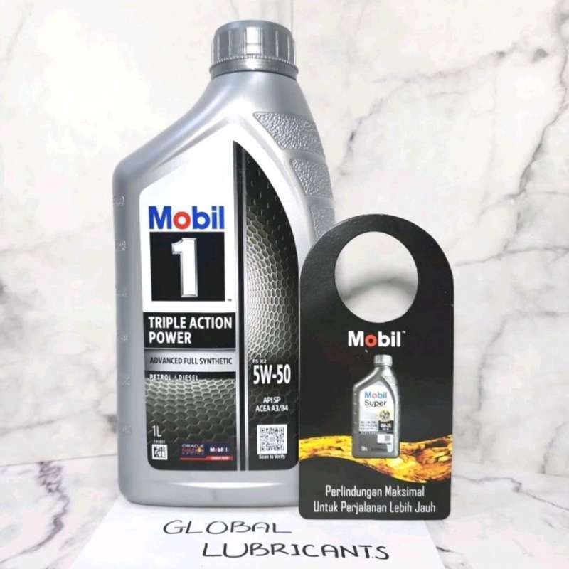 Jual Mobil 1 Triple Action Power 5w-50 Api Sp 1 Liter (oli Mesin