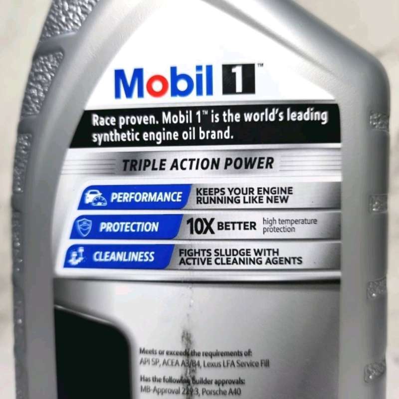 Jual Mobil 1 Triple Action Power 5w-50 Api Sp 1 Liter (oli Mesin
