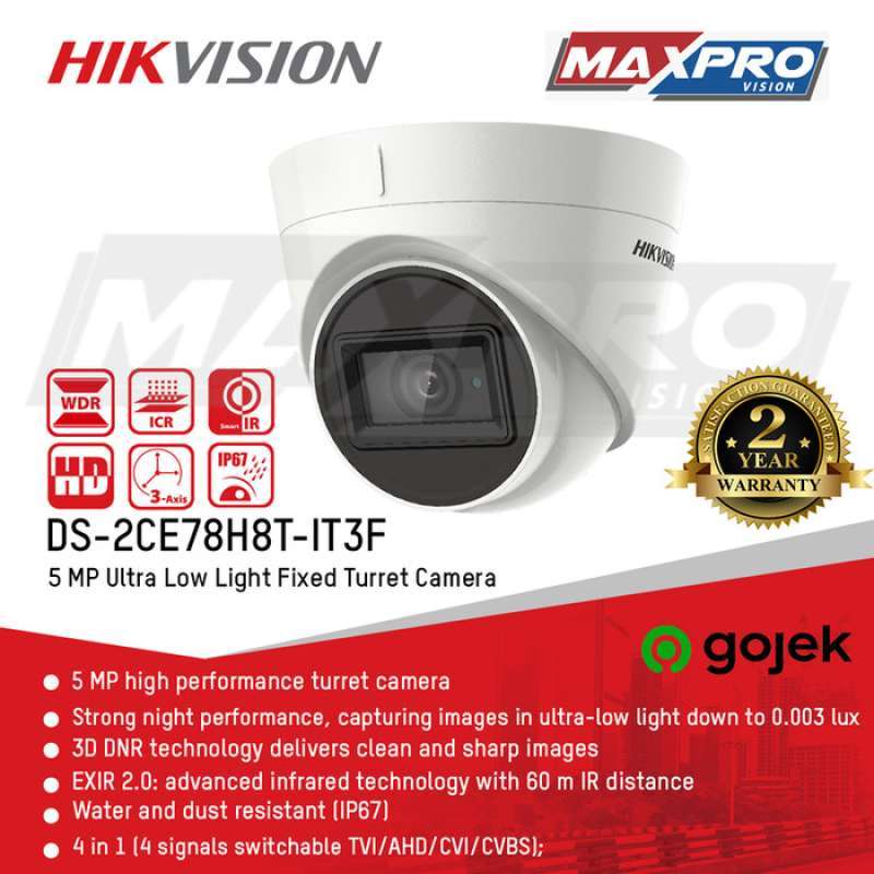 Promo DS-2CE78H8T-IT3F - 5MP HD CAMERA - ULTRA LOW LIGHT Diskon 23% di  Seller Haria Store - Cengkareng Barat, Kota Jakarta Barat | Blibli