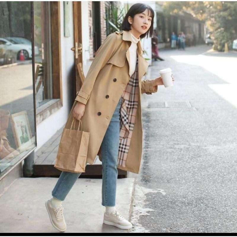 Promo IMPORT LULA WOMAN TRENCH COAT WINTER SPRING OUTFIT JAKET