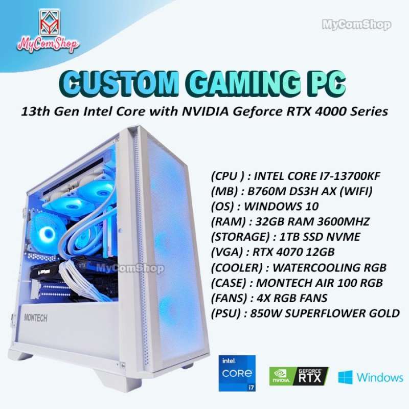 自作ゲーミングPC 第13世代CORE i7 13700KF RTX4070Ti