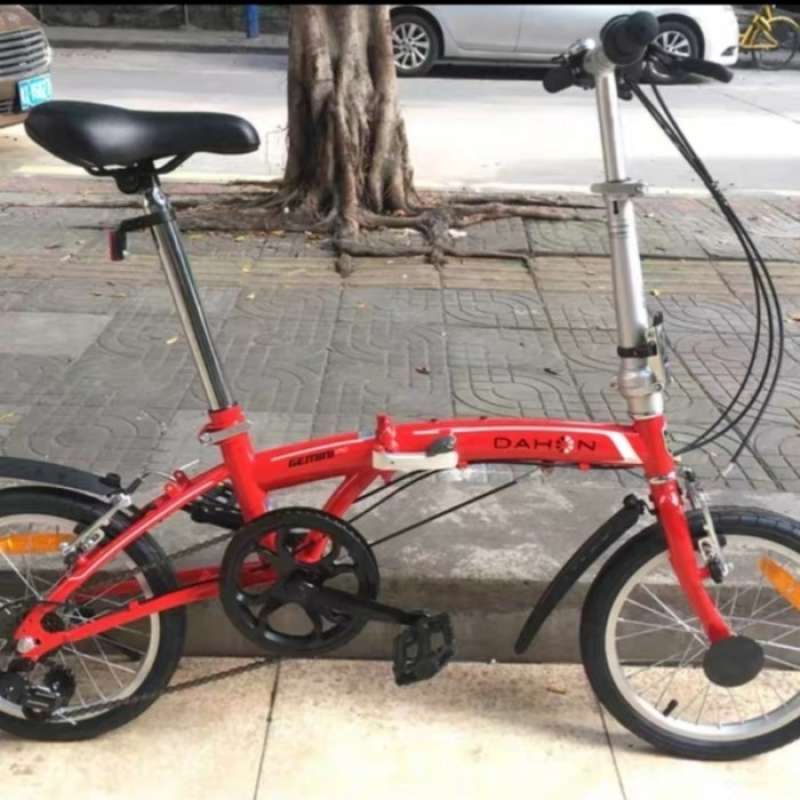 Jual sepeda lipat dahon gemini 2020 red 16 3 speed folding bike