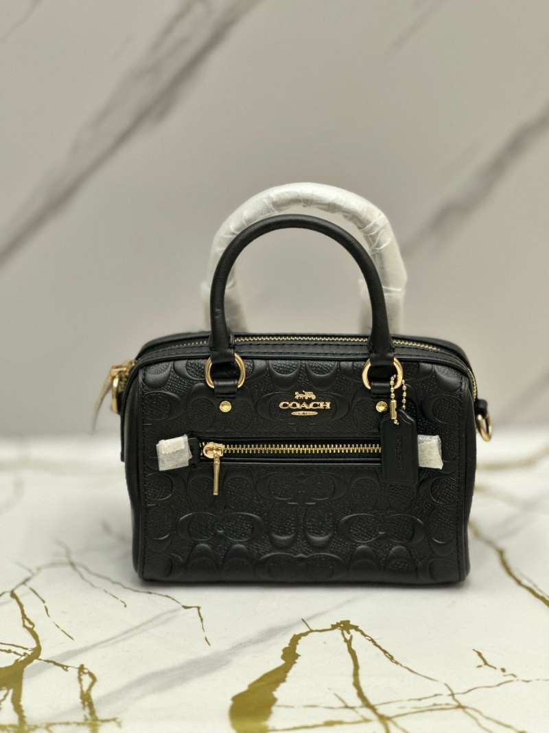 Coach mini bennett embossed black sales