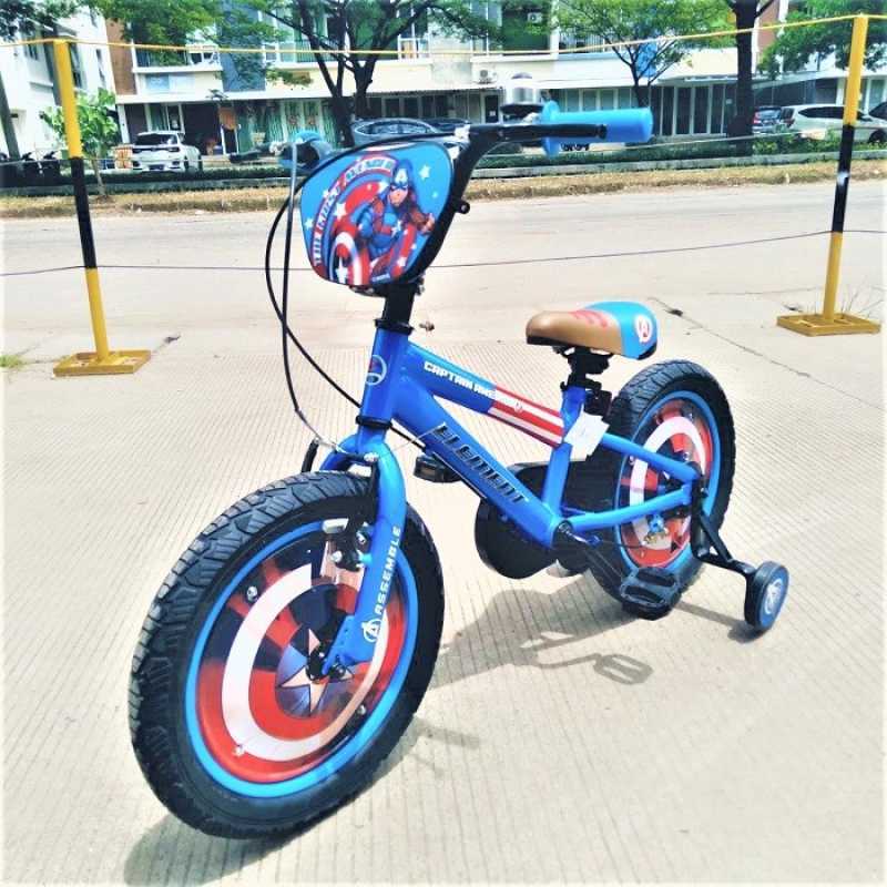 Jual bmx captain america element anak laki laki sepeda 12 16 18 20