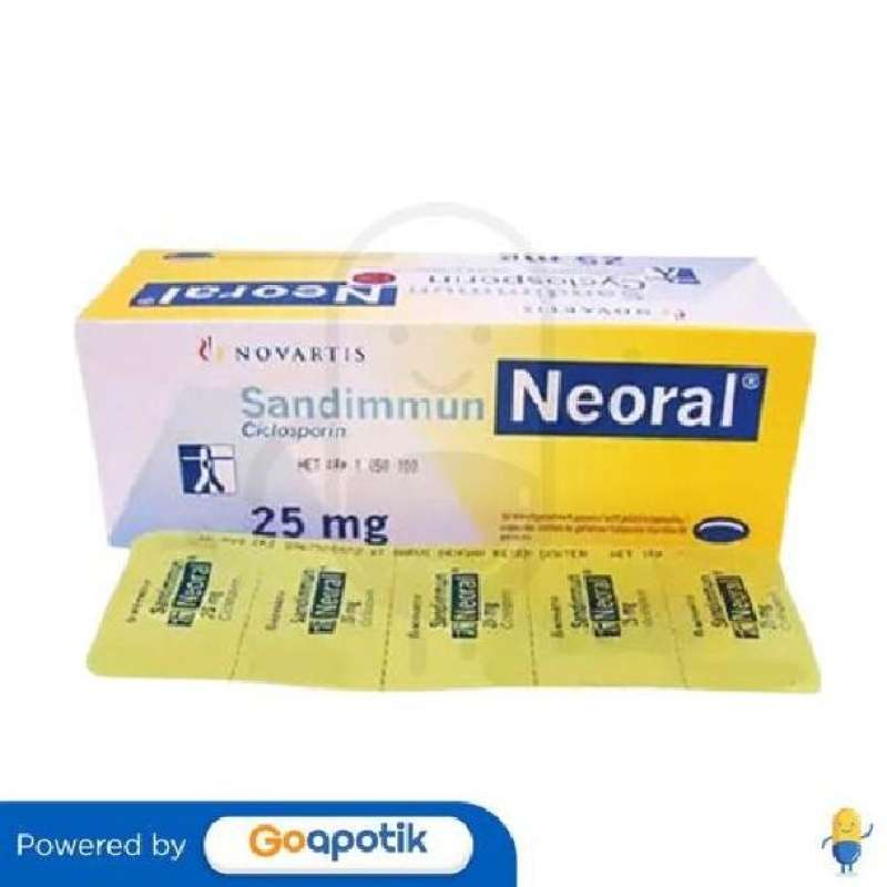 Jual Sandimmun Neoral 25 Mg Box 50 Kapsul Di Seller Apotek Sugih