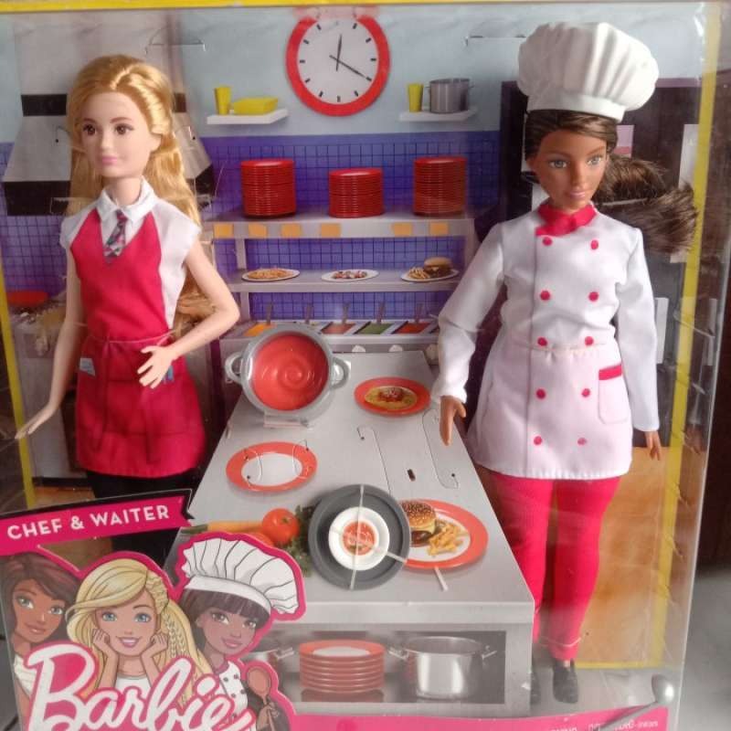 Chef and waiter barbie on sale