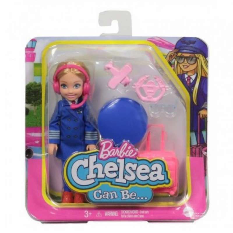 Jual Boneka Barbie Chelsea Career Pilot Dress Up Doll Mattel