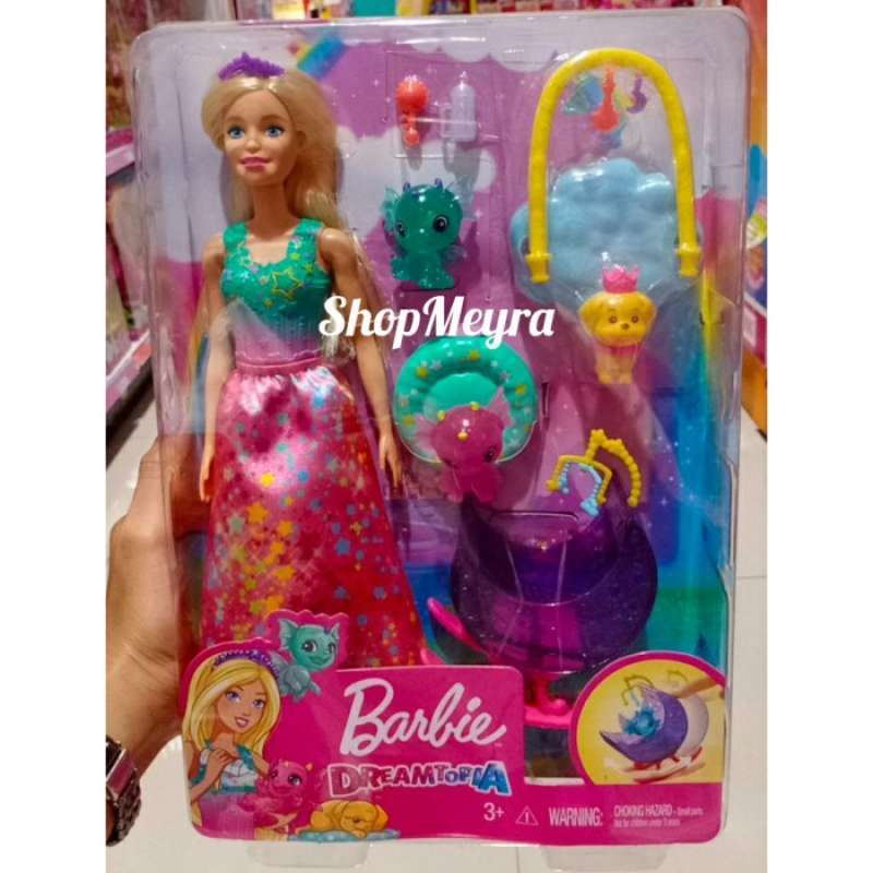 Jual Barbie Dreamtopia Dragon Nursery Playset with Barbie Princess