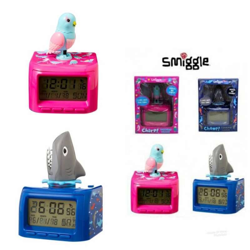 Promo SMIGGLE CHIRP N CHOM TALKING CLOCK JAM MEJA SMIGGLE Diskon