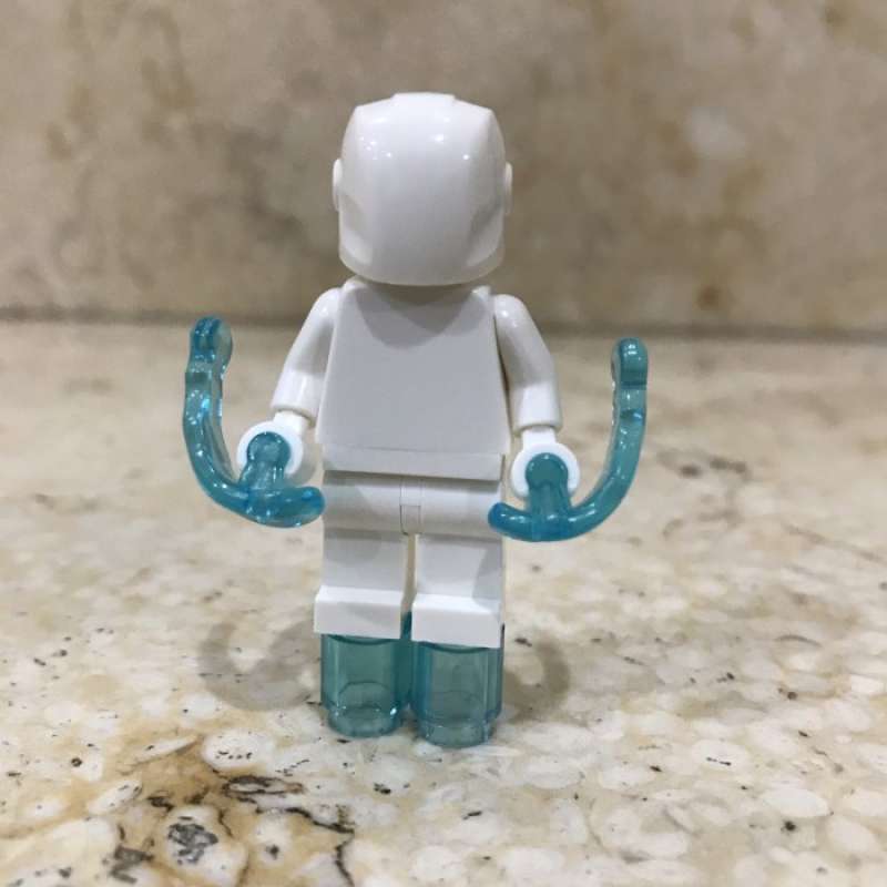 Promo Lego minifigure Prototype Monochrome White Ironman Iron man