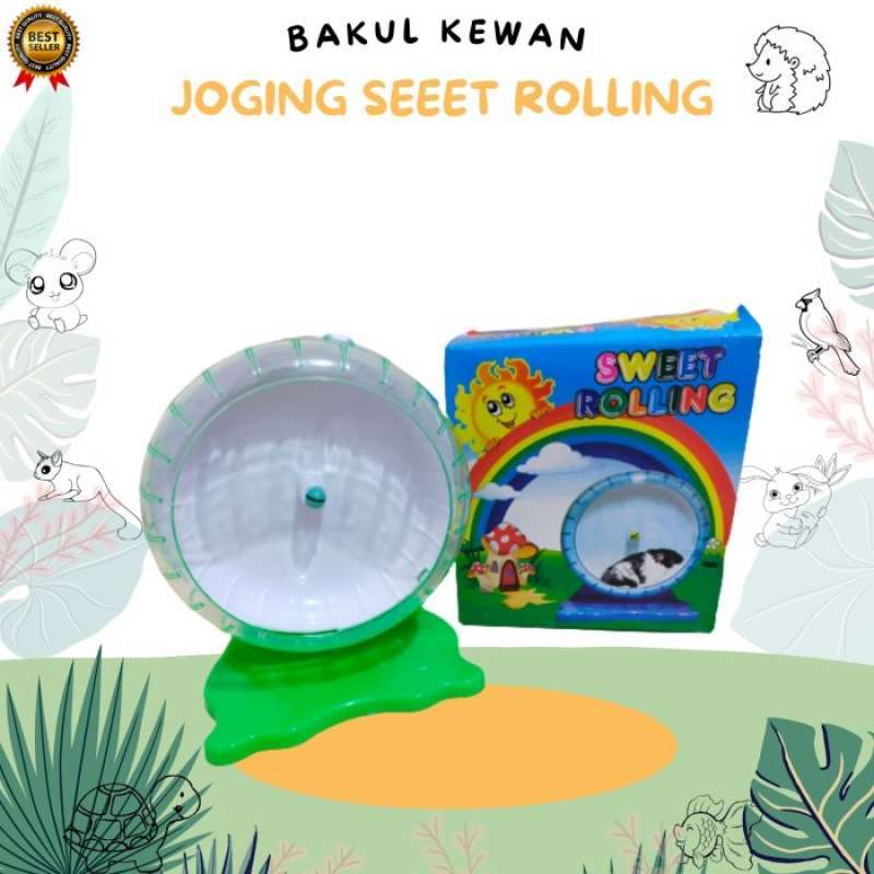 Promo Jogging Wheel Sweet Rolling 02 Kincir Hamster Sugar Glider