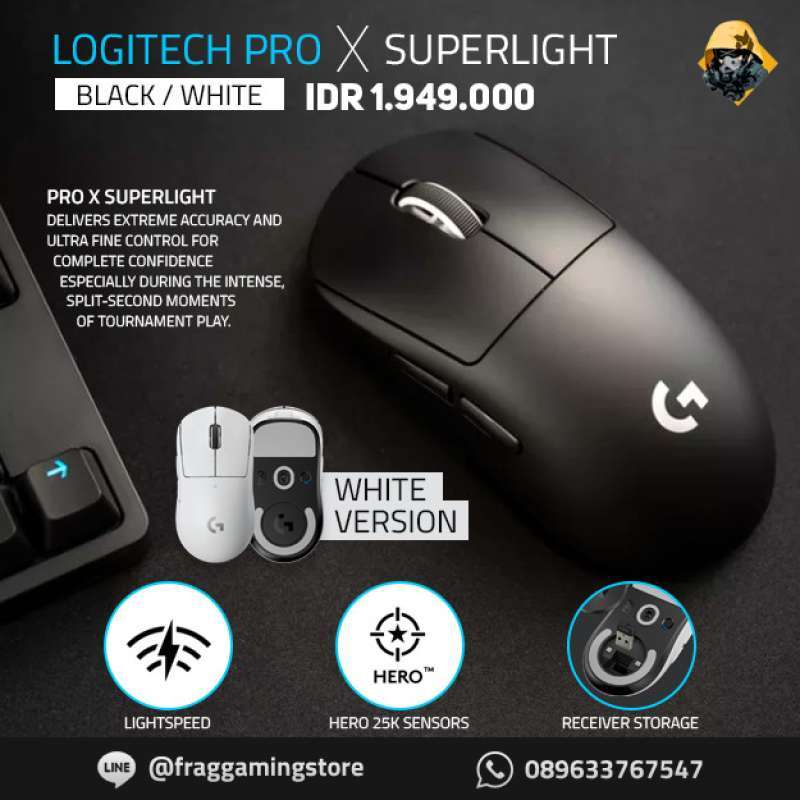 Logitech g pro best sale x superlight wired