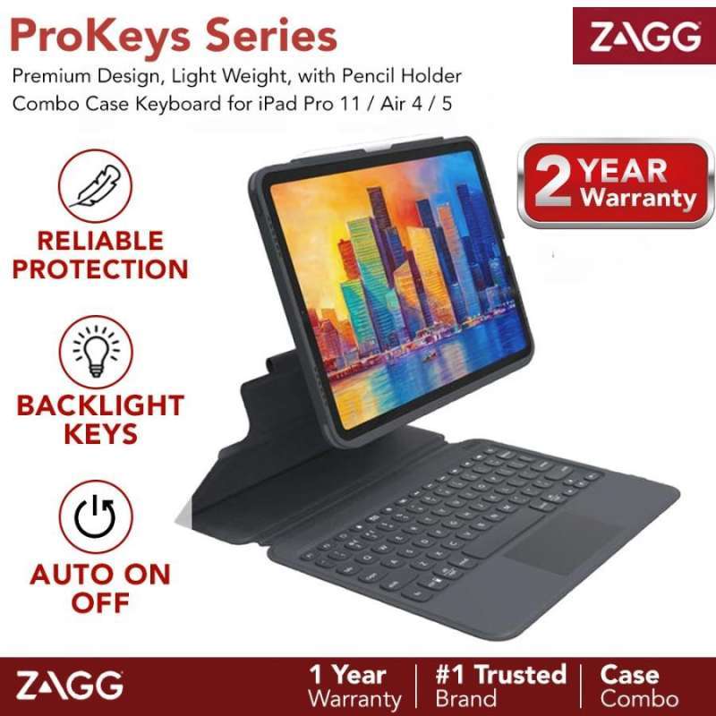 Magic Keyboard untuk Ipad Pro 11 M2 2022 Air Zagg Prokeys Smart Trackpad