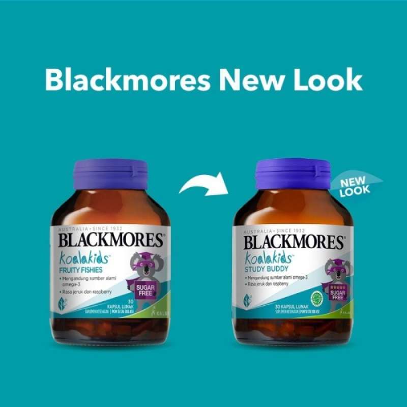 Blackmores Kids Fruity Fishies 30 Tablets Vitamin Anak Bpom Kalbe