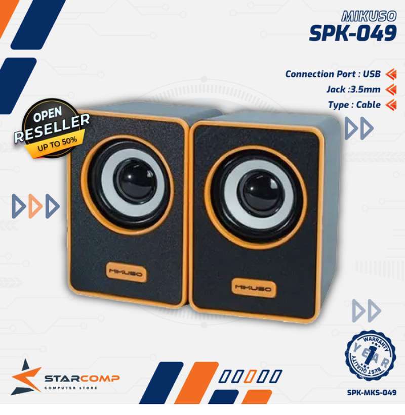 Jual Mikuso SPK 049 Speaker Portable USB ROAR Speaker di Seller