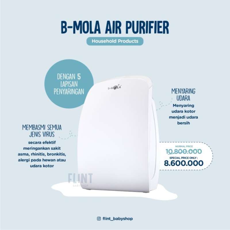 Promo Bmola Indonesia B Mola B Mola Air Purifier Ncco 1701 Hepa