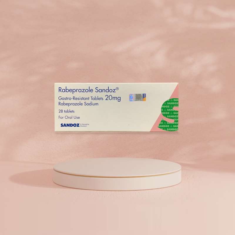Jual Rabeprazole Sandoz Gastro resistant Tablets 20mg Rabeprazole