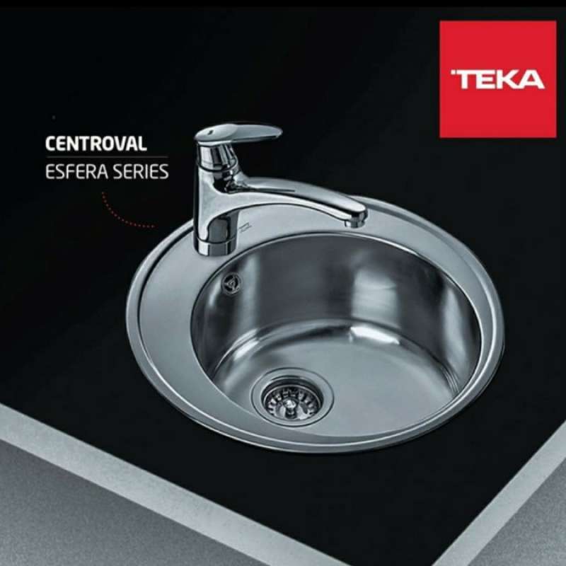 KITCHEN SINK TEKA CENTROVAL 1B LINEN/BAK CUCI PIRING TEKA BULAT