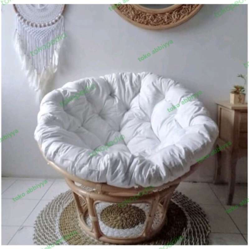 Promo Kursi Papasan Rotan Kursi Parabola Rotan Diameter 100cm