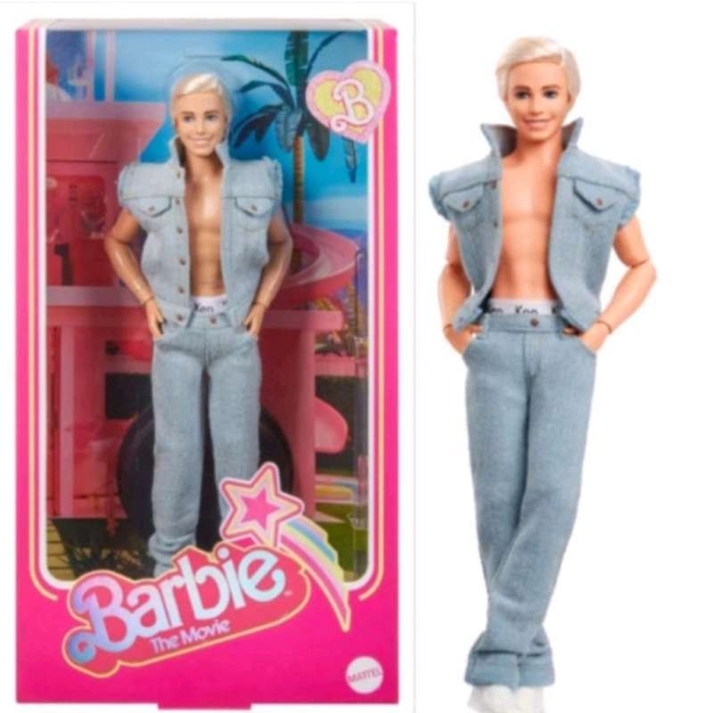 Barbie The Movie Made To Move Ken Collectible Doll Wearing Denim Pants