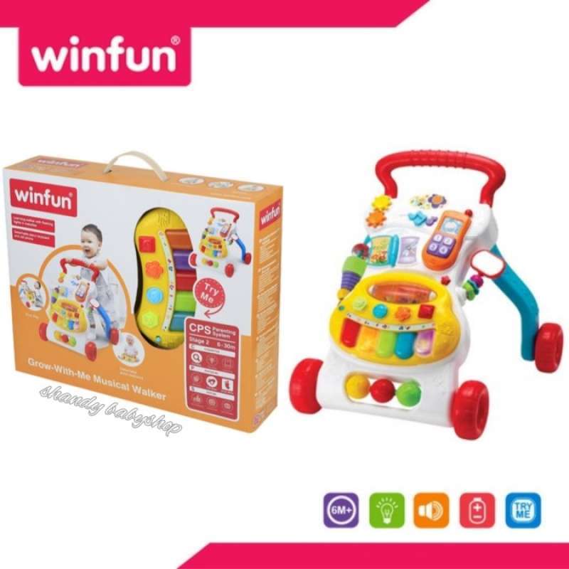 Grow with top me musical walker