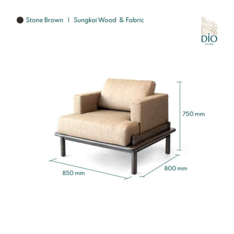 Ukuran store single sofa