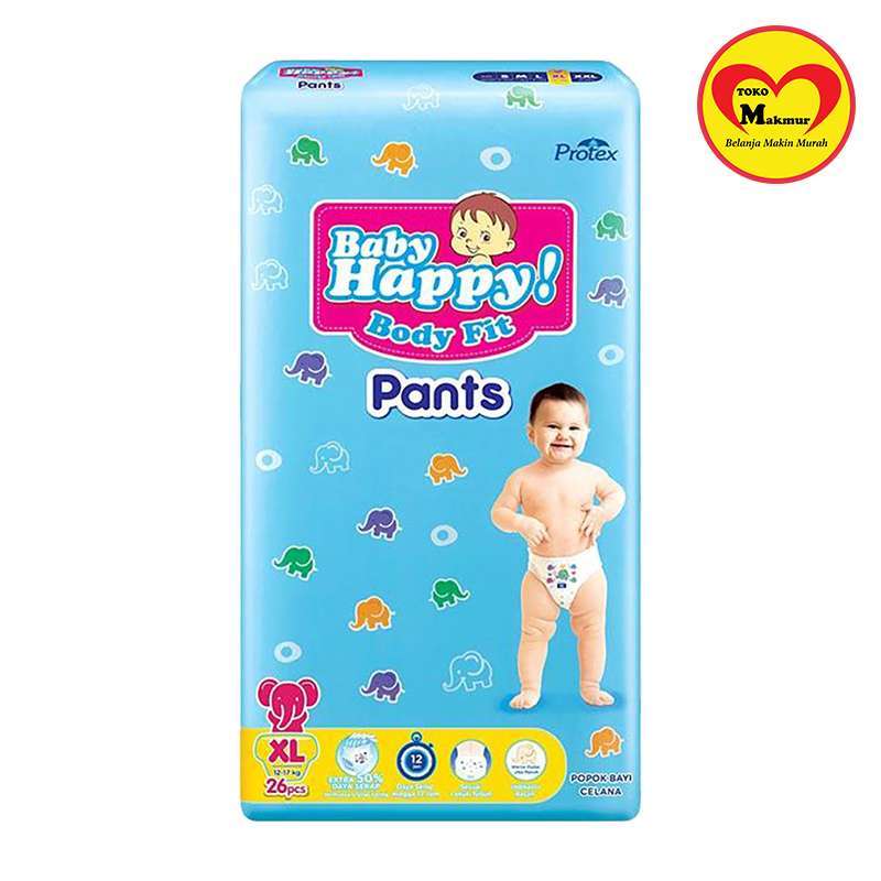 BABY HAPPY PANTS S38/M32/ L28/ XL26/ XXL24/ TOKO MAKMUR PONDOK JATI