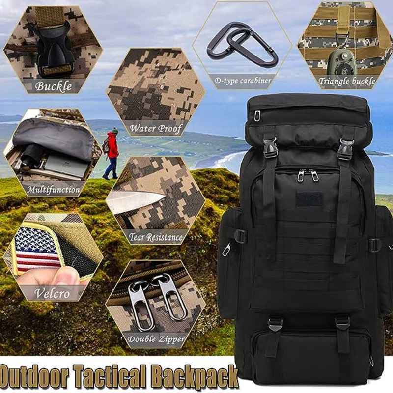 Promo MOJOYCE Tas Ransel Militer Hiking Camping Oxford Waterproof