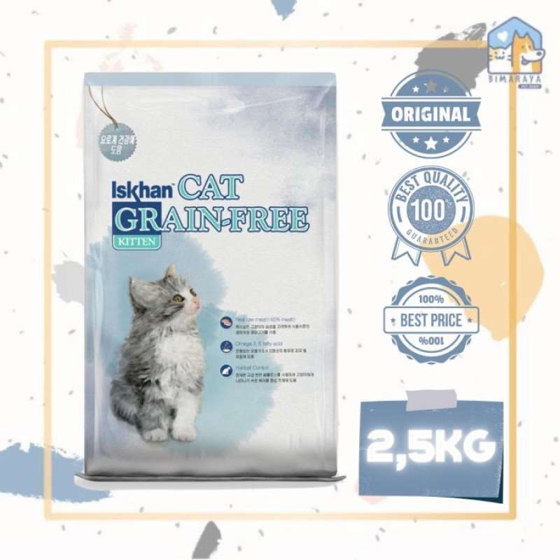 Jual Iskhan Cat Grain Free Kitten Makanan Kucing 2 5kg Fresack Di Seller Azzana Storee Meruya Selatan udik Kota Jakarta Barat Blibli