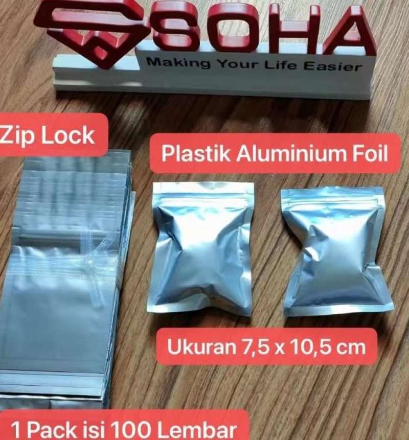 Sachet deals zip aluminium