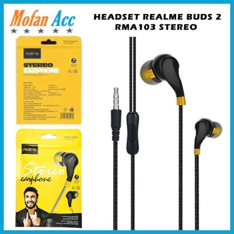 Jual Headset Realme Buds 2 RMA 103 Stereo HD Sound Quality Jack