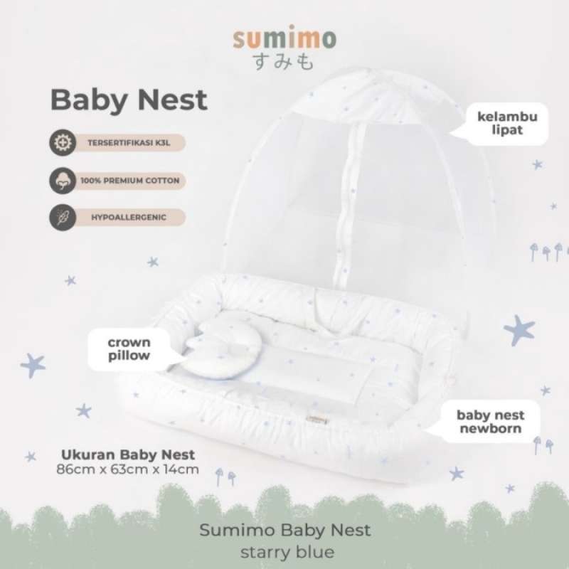 Sumimo Baby Nest Kasur Kolam Kelambu