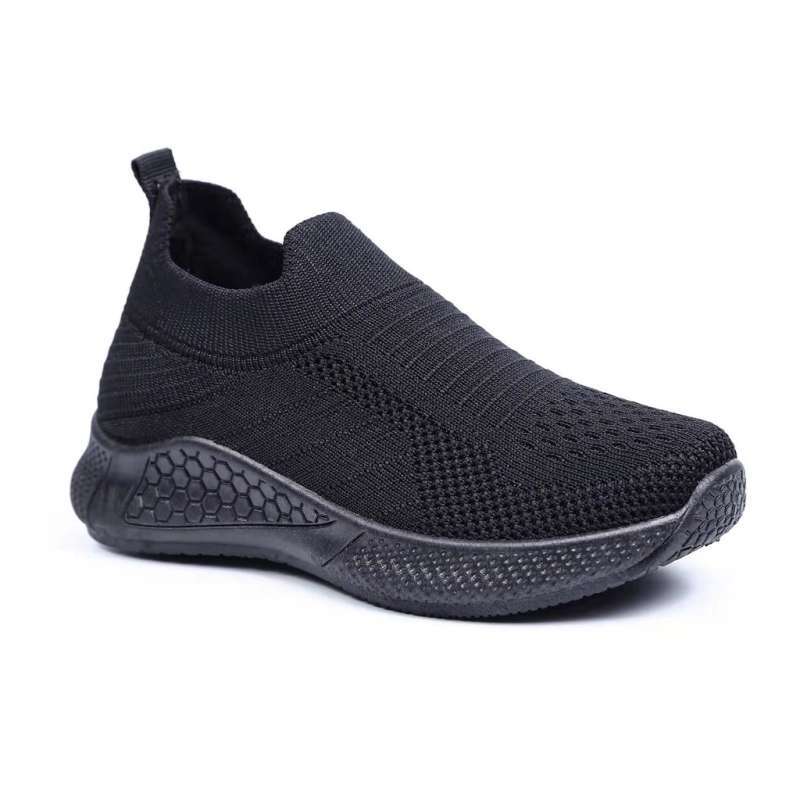 Promo Sepatu Wanita Sneakers Sepatu Full Hitam Olahraga Fashion