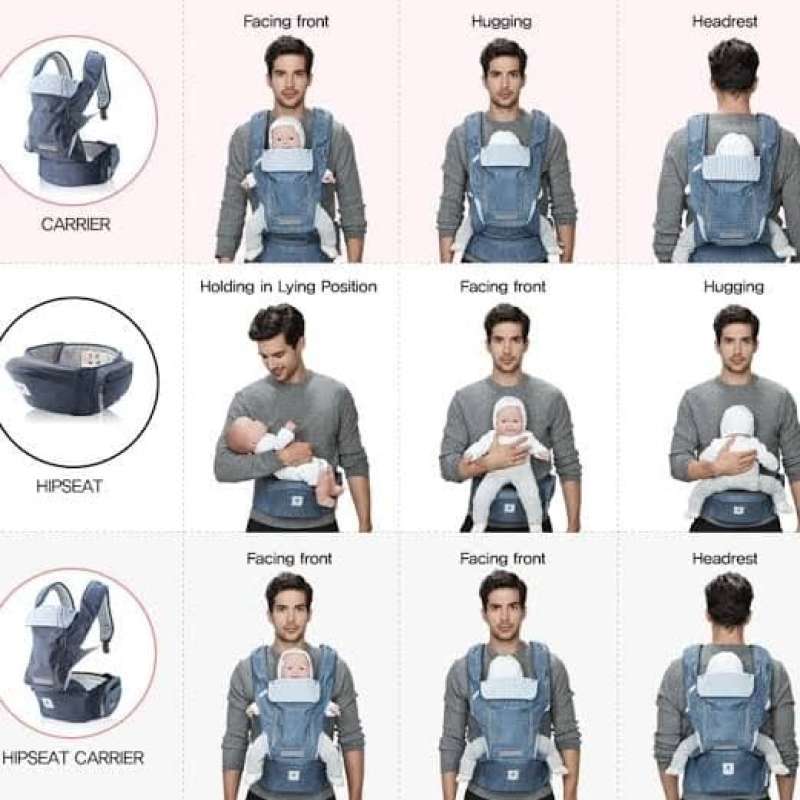 Hipseat and Baby Carrier Pognae No 5 Plus. Gendongan Bayi