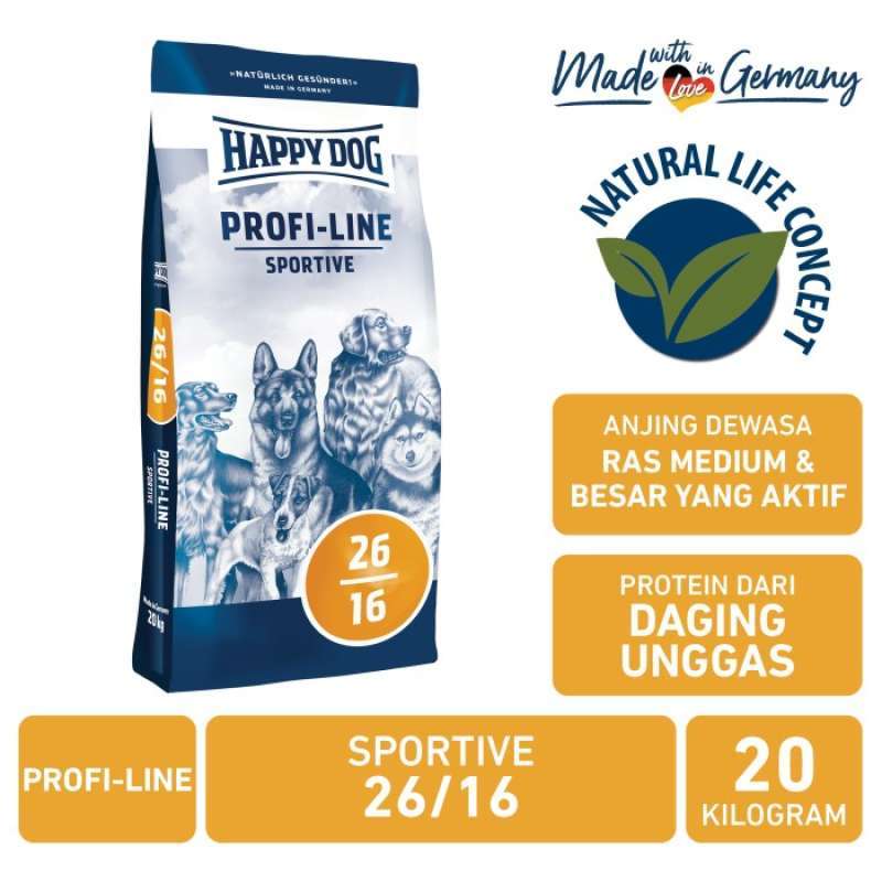 Happy dog profi shop line sportive 20kg