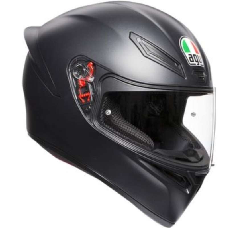 Jual AGV K1 BLACK MATT HELM MOTOR FULL FACE ORIGINAL AGV di