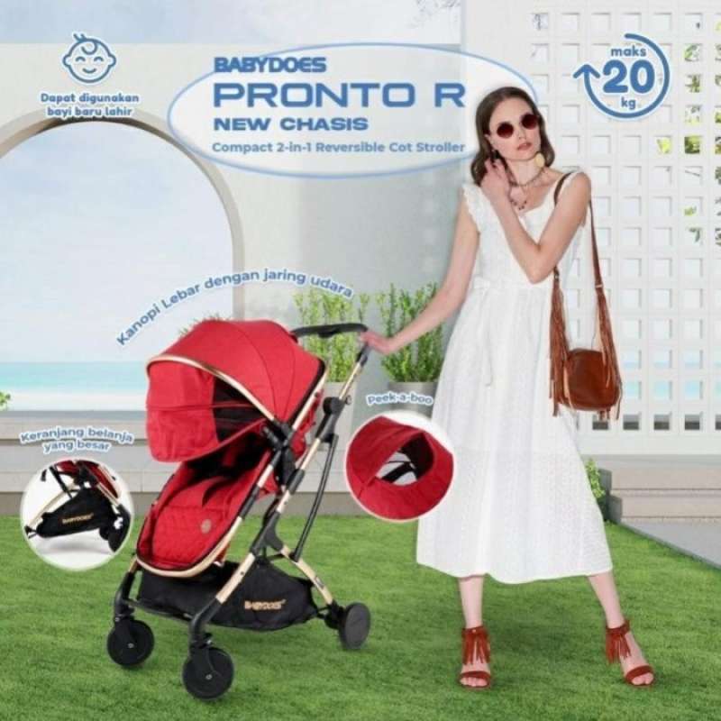 Stroller Babydoes Pronto R Cabin Size Reversible 2222 Promo