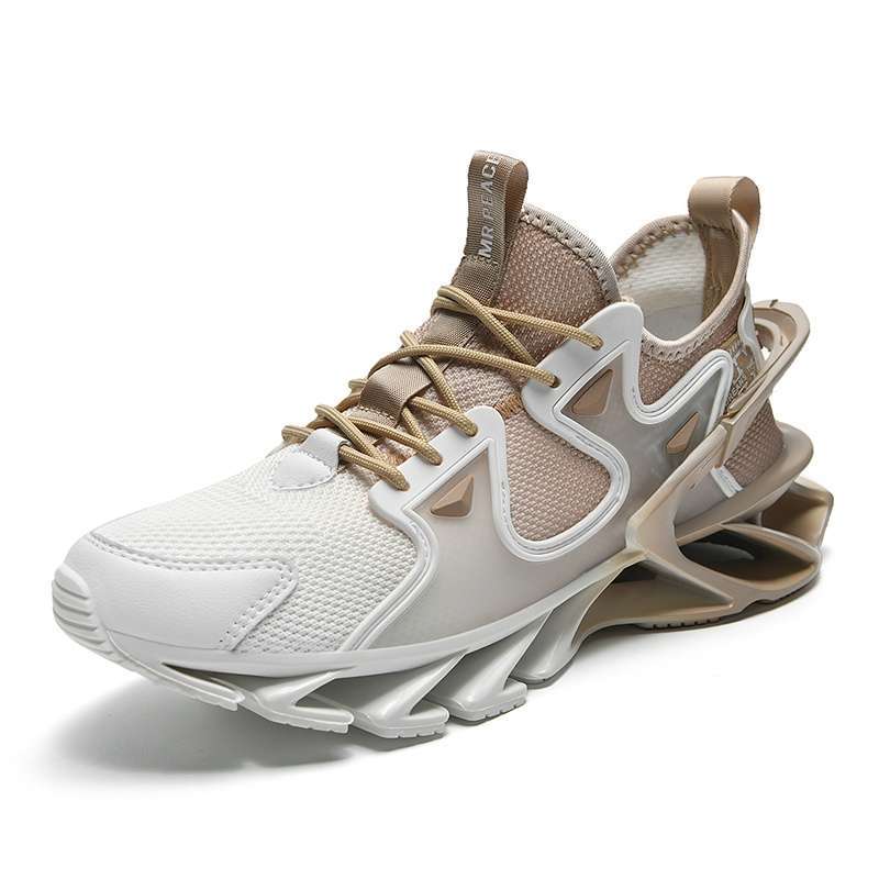 MIVASO Terbaru Import Fashion Sepatu Springblade Sneakers Pria Olahraga  Casual Fitness Sepatu Keren Running Anti Slip Lentur Sekolah Shoes 279  Brown