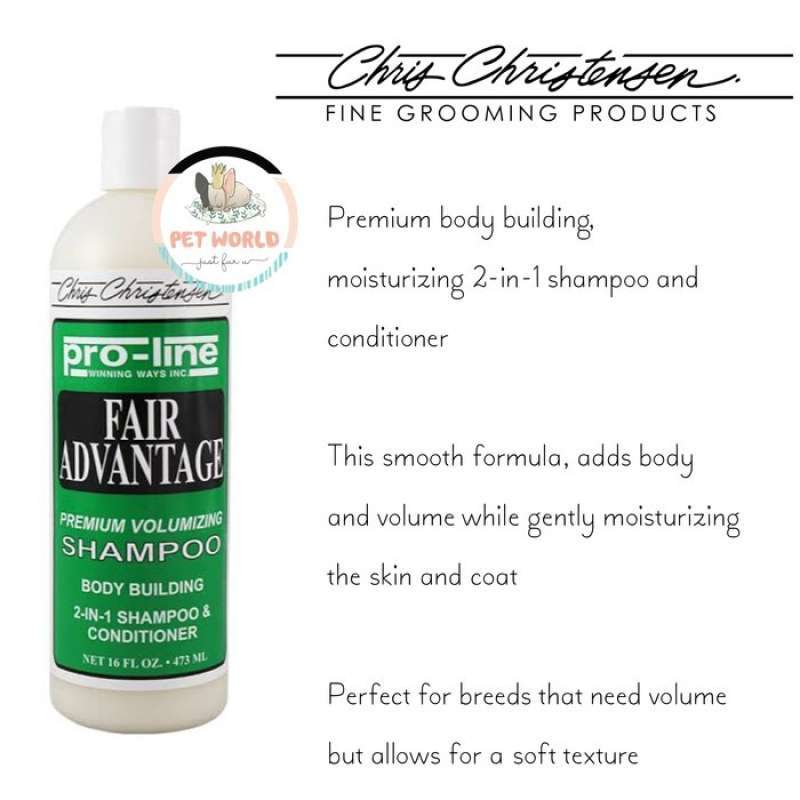 Promo Chris Christensen Pro Line Fair Advantage Shampoo Dog
